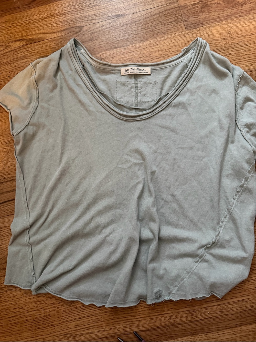 We The Free Washed Sage Short Sleeve Crew Tee